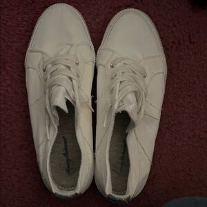 Tommy Bahama Off-White Canvas Sneakers